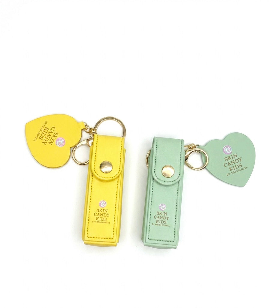 Candy Gloss Clip pouch with heart mirror