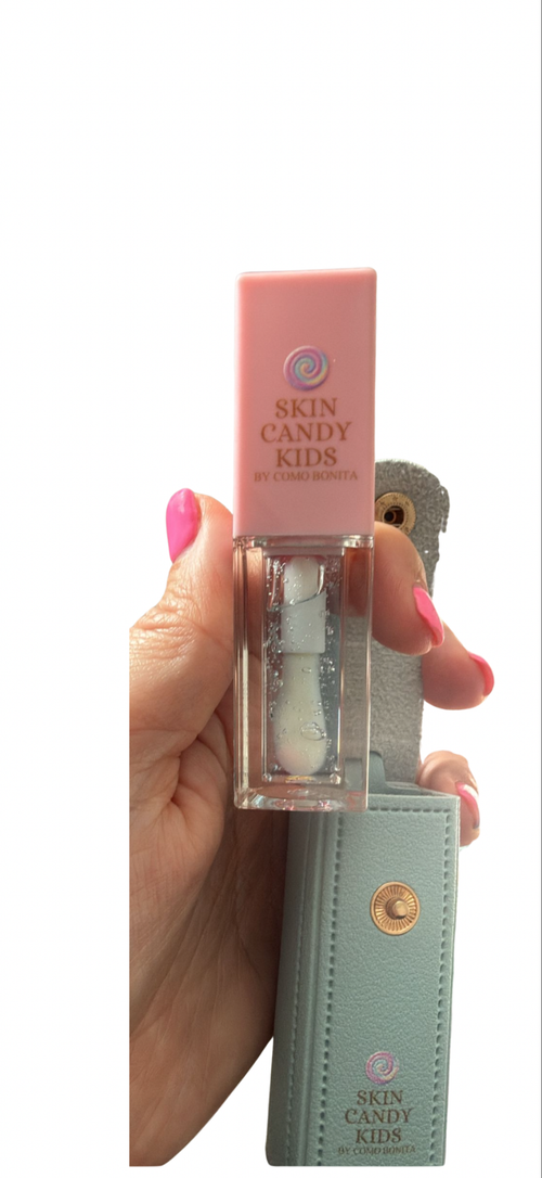 Candy Gloss Clip pouch with heart mirror