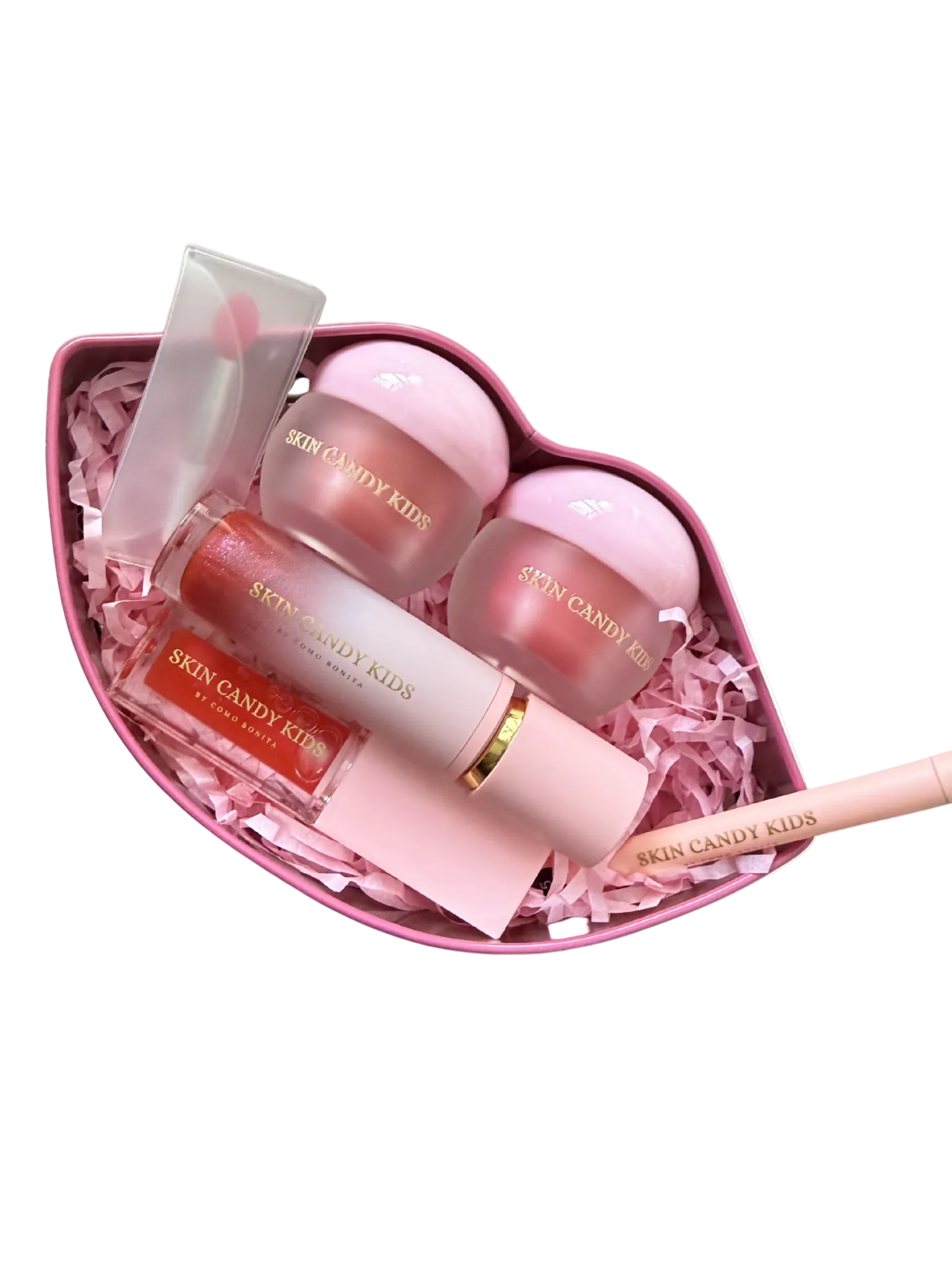 Skin Candy Kids Sweet Lips Gift Tin | 6-Piece Lip Care Set