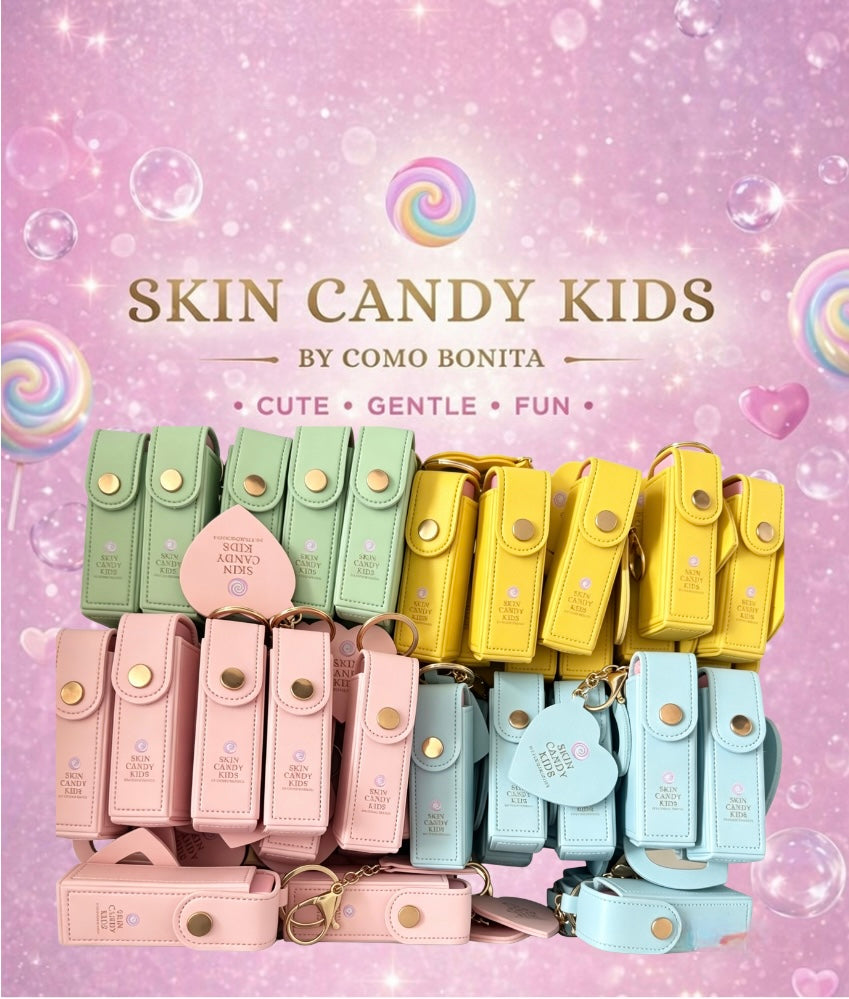 Candy Gloss Clip pouch with heart mirror